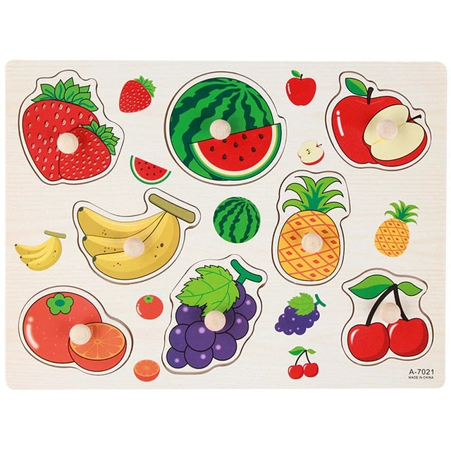 Wooden Puzzles Toys for Kids 3 Year Alphabet Numbers Children Montessori Educational Learning Toys abc Letters Preschool Gift