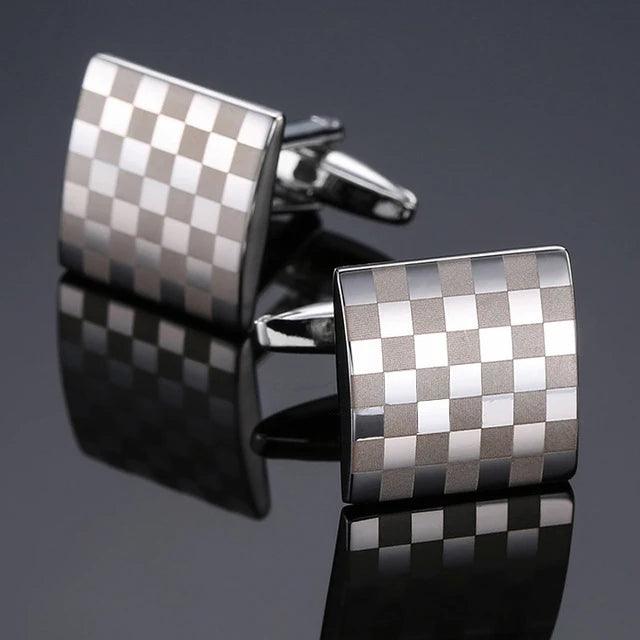 High Quality Copper Cufflinks Luxury Cuff Links Mens French Square Button Shirts Accessories Business Jewelry