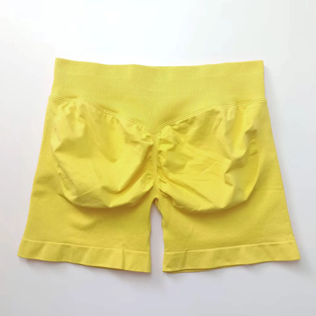 NCLAGEN Seamless Shorts 4.5" Gym Shorts Woman Scrunch Butt Fitness Sports Short Workout Seamless Leggings Running Yoga bottoms