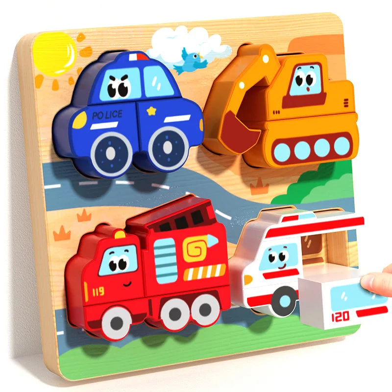 Wooden Puzzles Toys for Kids 3 Year Alphabet Numbers Children Montessori Educational Learning Toys abc Letters Preschool Gift