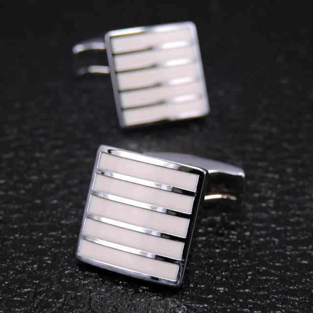 High Quality Copper Cufflinks Luxury Cuff Links Mens French Square Button Shirts Accessories Business Jewelry