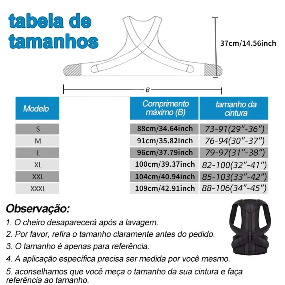 Achieve  Posture with Adjustable, Breathable Polyester Posture Corrector - Universal Fit for Pain Rel