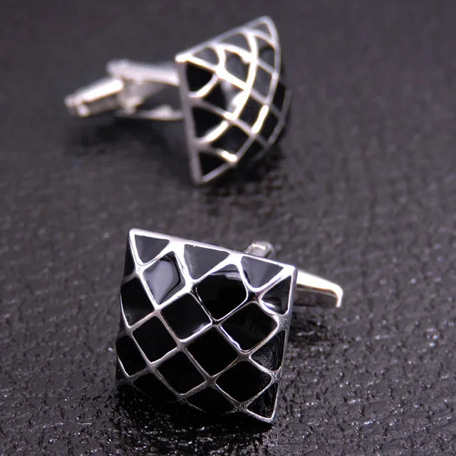 High Quality Copper Cufflinks Luxury Cuff Links Mens French Square Button Shirts Accessories Business Jewelry