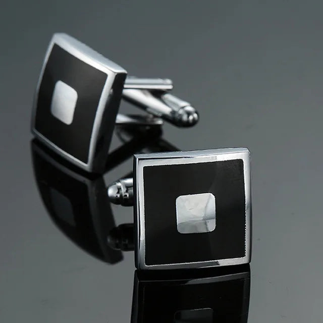 High Quality Copper Cufflinks Luxury Cuff Links Mens French Square Button Shirts Accessories Business Jewelry