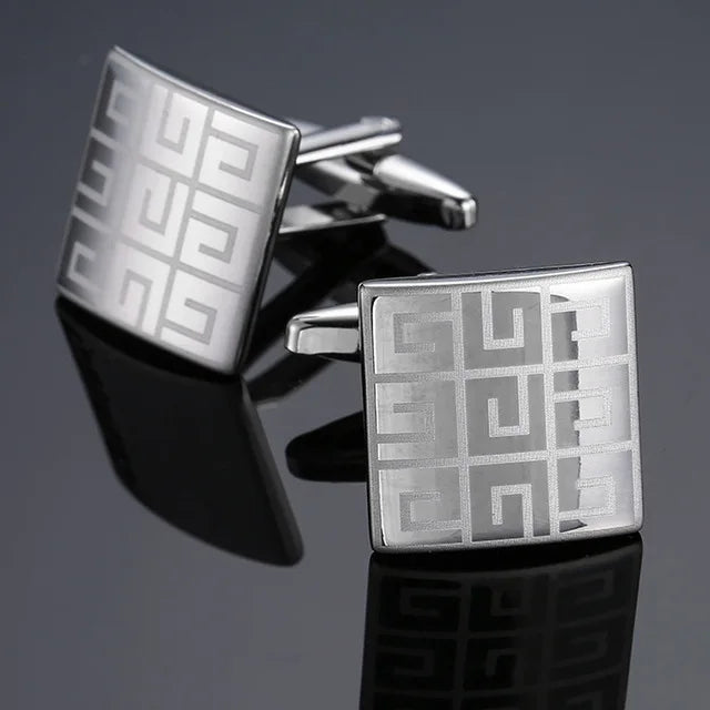 High Quality Copper Cufflinks Luxury Cuff Links Mens French Square Button Shirts Accessories Business Jewelry